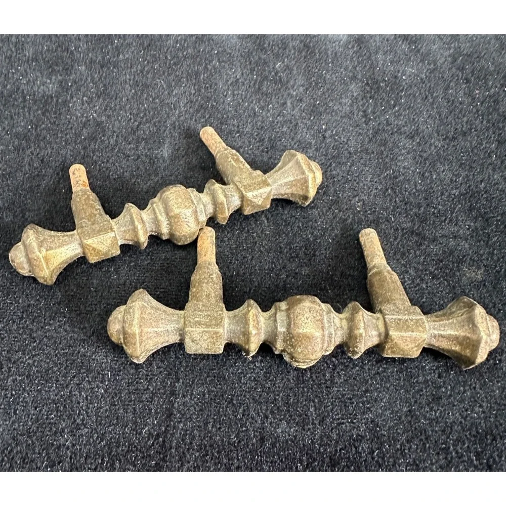 Vintage Brass Door Handles Drawer Handles 3.5